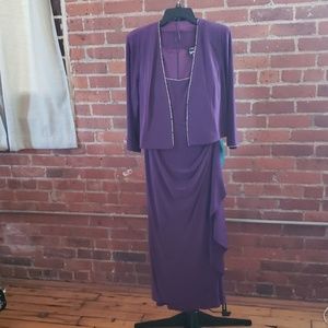 2 piece evening dress